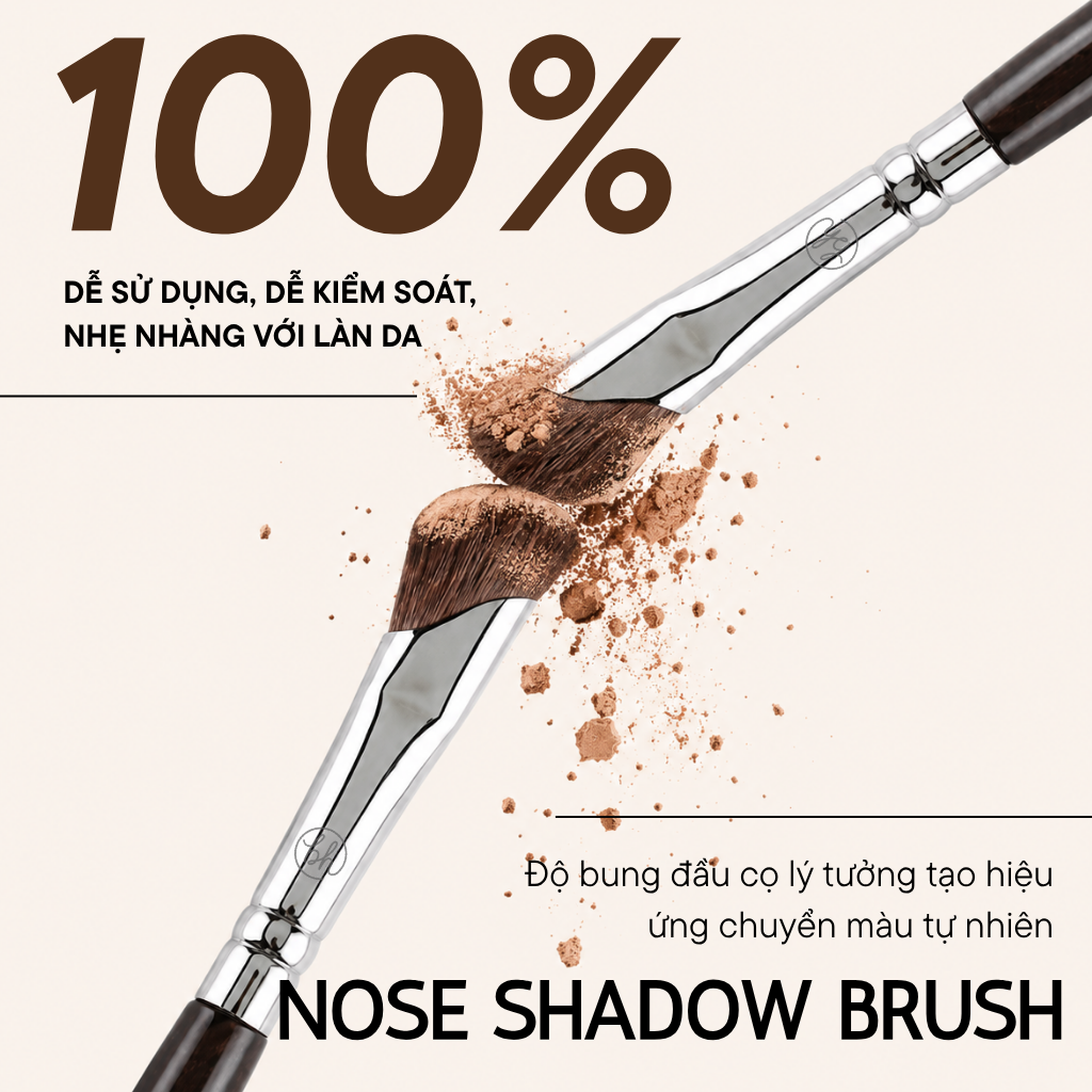 Cọ Tạo Khối Mũi BH Cosmetics Nose Shadow Brush BH525